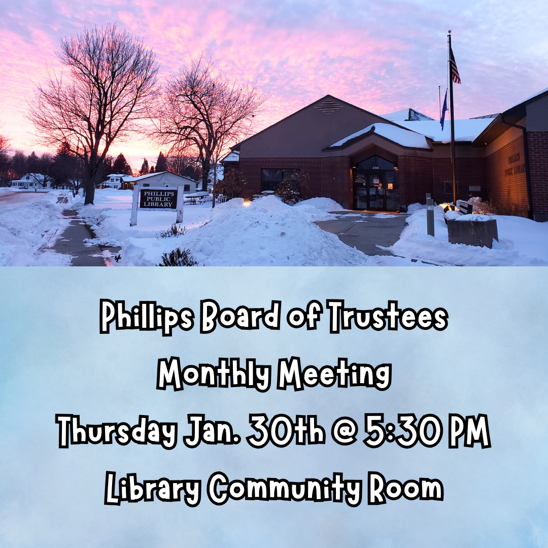 Winter evening picture of library