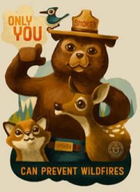 Smokey Bear is Coming to the Phillips Library Tuesday October 10th!