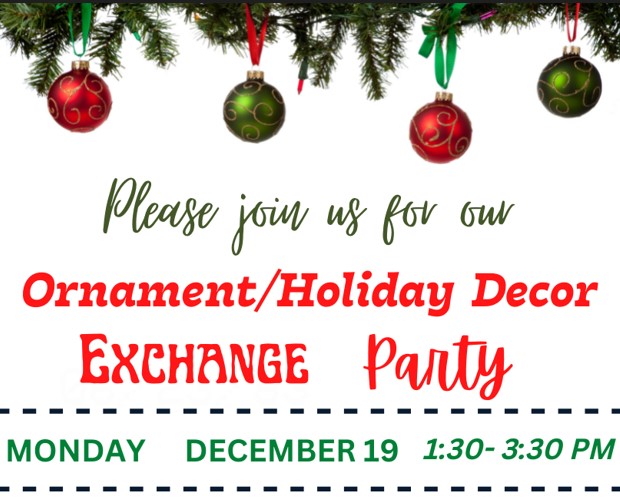 Ornament/Holiday Decor Exchange Party