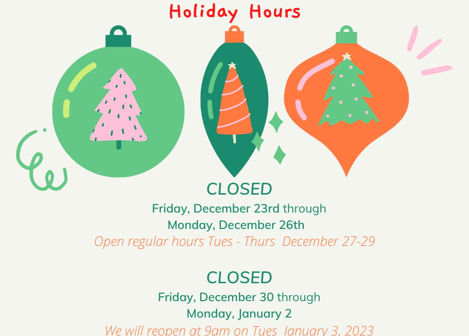 Phillips Public Library Holiday Hours