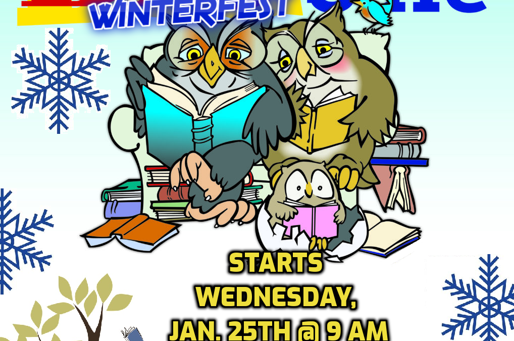 2023 Big Winter Fest Book Sale has been extended to noon on Thursday February 2nd.