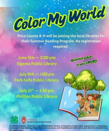 Monday July 17th 4-H Activity with Outreach Educator Julie Diepenbrock!