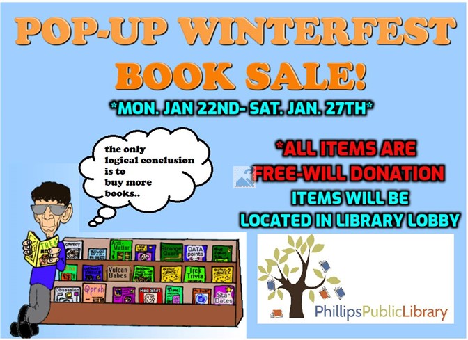 Winterfest Pop-Up Book Sale January 22nd to January 27th