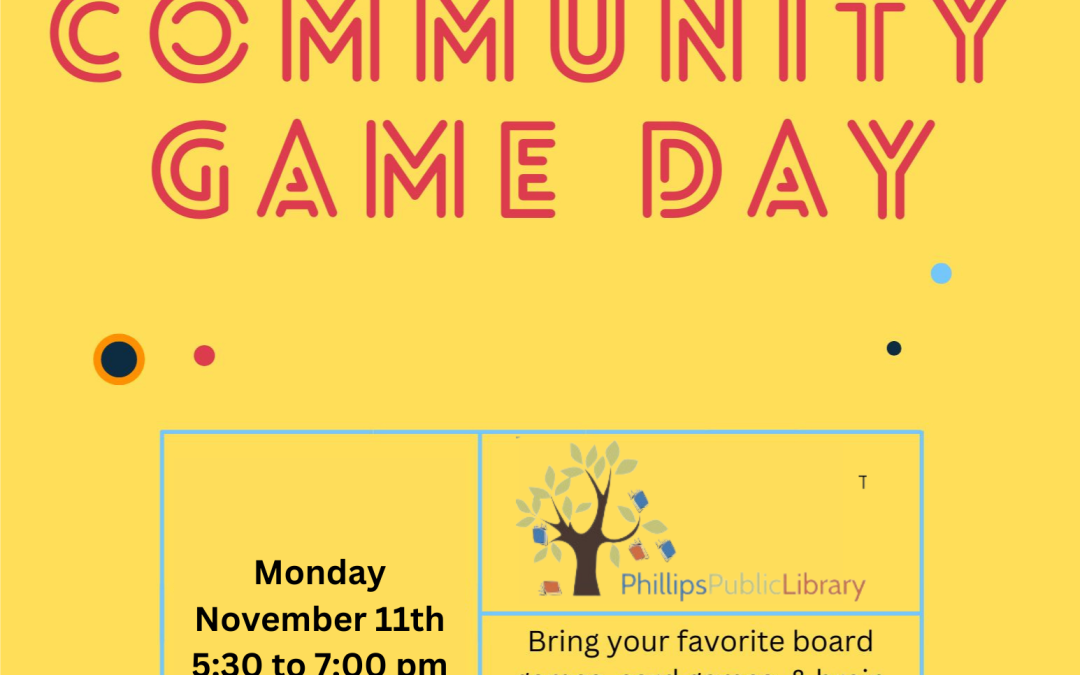 Community Game Day Monday November 11th