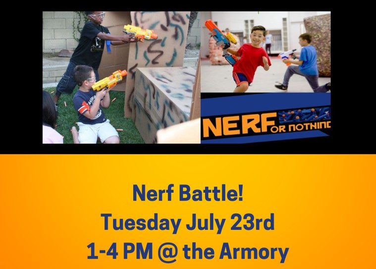 Nerf Battle Tuesday July 23rd
