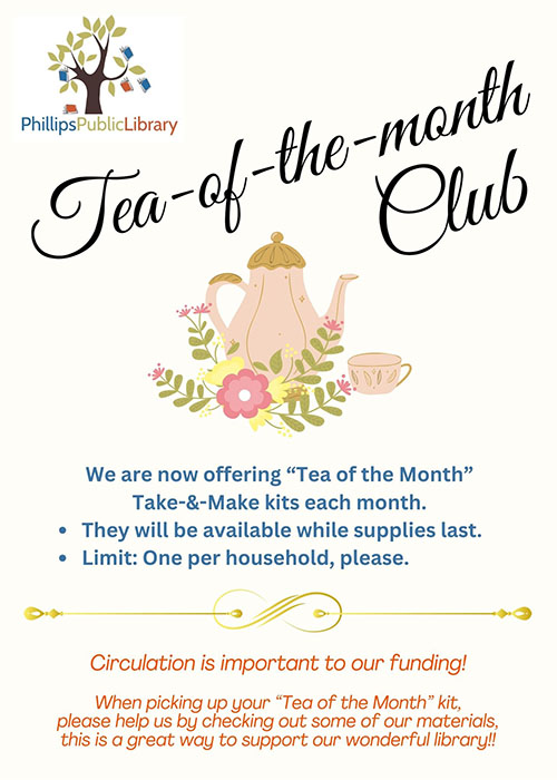 tea of the month flier