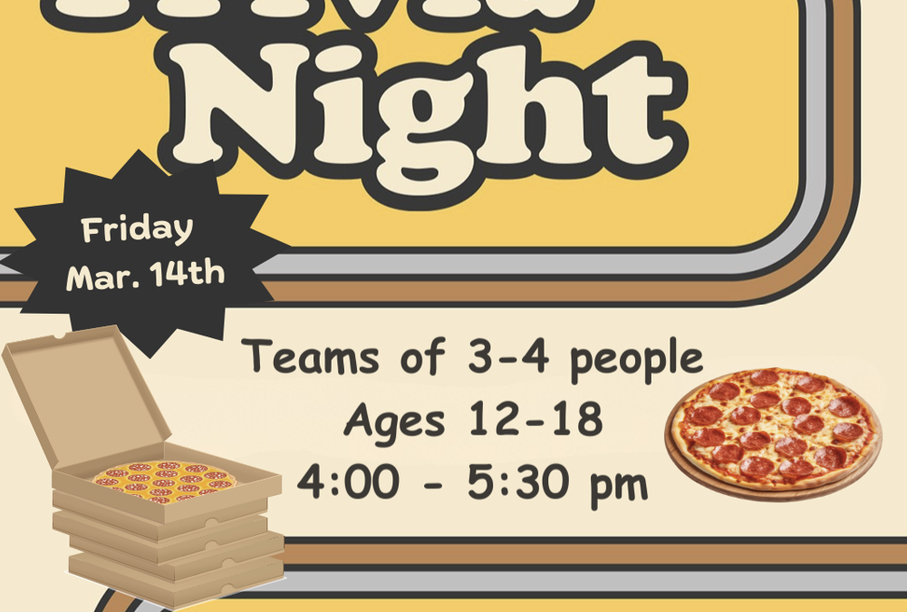 Trivia & Pizza Friday March 14th